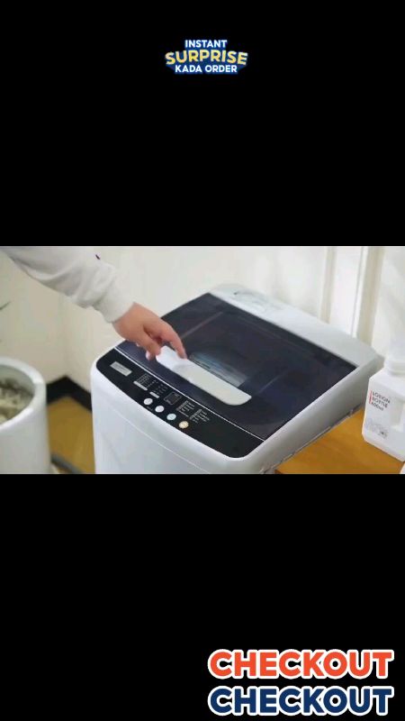 Washing Machine With Dryer Automatic Washing Machine Single Tub Blue Light UV Sterilzation. #WashingMachine #ShopeeFinds #FreeCoinsInShopeeVideo