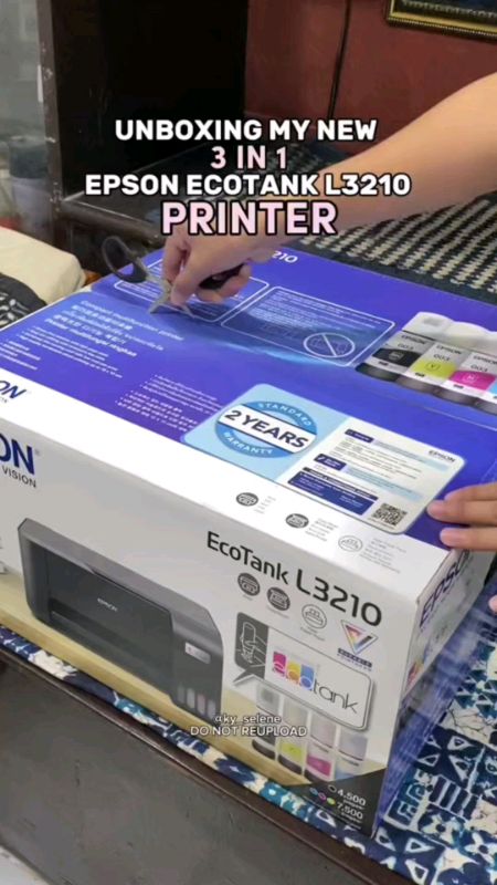 Epson EcoTank L3210 Multifuncton Printer A4 All-in-One Ink Tank (Print, Scan, Copy) #freecoinshopeevideo #MURASASHOPEE #fyp #trending #viral #hb