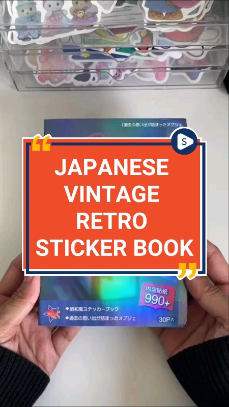 JAPANESE VINTAGE RETRO STICKER BOOK ‎#WE70K #ShopeeChoice  #FreeCoinsInShopeeVideo #MasMuraSaShopee #HugotSaShopee #ctto