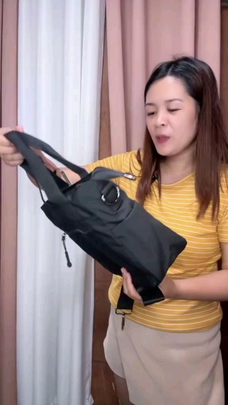 #HANKE #MultiPocket #Crossbody #Cotton #Nylon Women's #SlingBag #HandBag #freecoins #hugotsashopee #MasMuraSaShopee #fyp