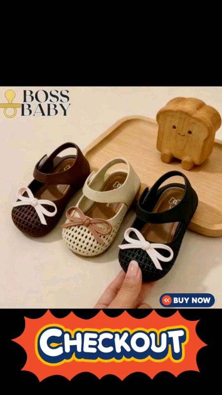 #bossbaby #bowsandals #kids #girls #hollow #sandals #shoes #OOTD #Fashion #footwear #casual #FreeCoinsInShopeeVideo #trending #MasMuraSaShopee #viral