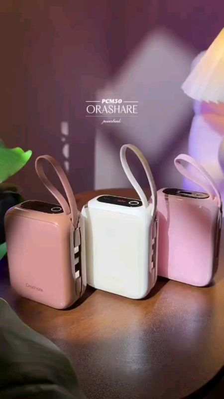 Orashare PCM30 30000mAh Powerbank Small Built In Dual Cable 22.5W Fast Charge Compact and Portable #FreeCoinsInShopeeVideo #ShopeePHPaydaySale  #fyp