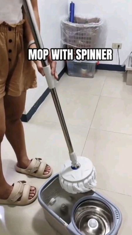 🌀 Clean Floors with Less Effort! #SpinMop #HomeCleaning #EasyCleaning #HouseholdEssentials #MasMuraSaShopee