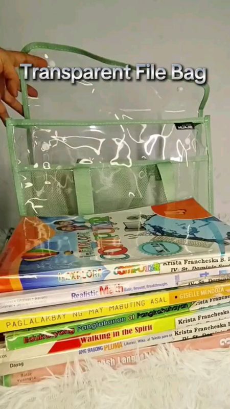 #FreeCoinsInShopeeVideo waterproof transparent book #transparentbag #waterproofbag #handbag #schoolbag #bookbag #fyp
