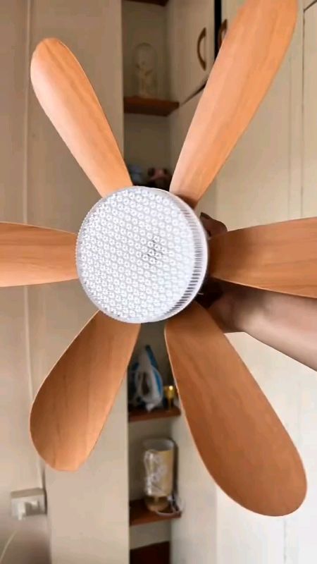 Y·S·S 【2 IN 1】quiet Ceiling Fan with Remote Control 6-blade Fan Lamp Variable Speed Wooden Fan#trend #ShopeePHPaydaySale #MasMuraSaShopee #FreeCoinsIn
