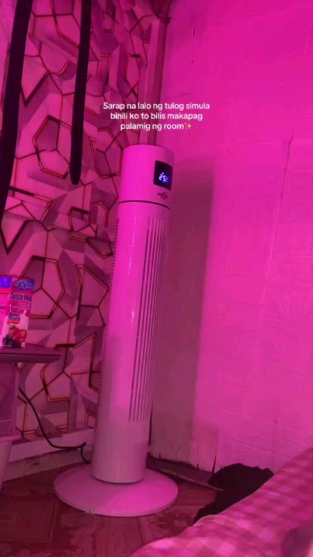Electric tower fan with remote control touch screen💗 #electrictowerfan #towerfan #towerfanwithremotecontrol