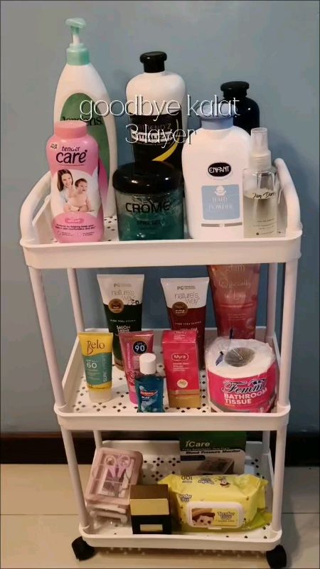 Trolley Cart Organizer 2/3/4/5 tier storage organizer.#trolley #trolleycart #cart #cartorganizer #organizer #storageoragnizer