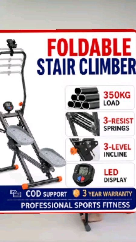 Stair Machine Climbing Stepper Foldable Master Climber Stepper Cardio Fitness Equipment Vertical#trending #FreeCoinsInShopeeVideo #MasMuraSaShopee