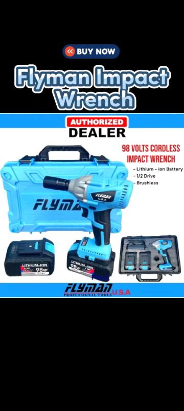 FLYMAN USA Impact Wrench 🔥#flyman #shopeeVideo #sale #freecoins #MasMuraSaShopeeVideo