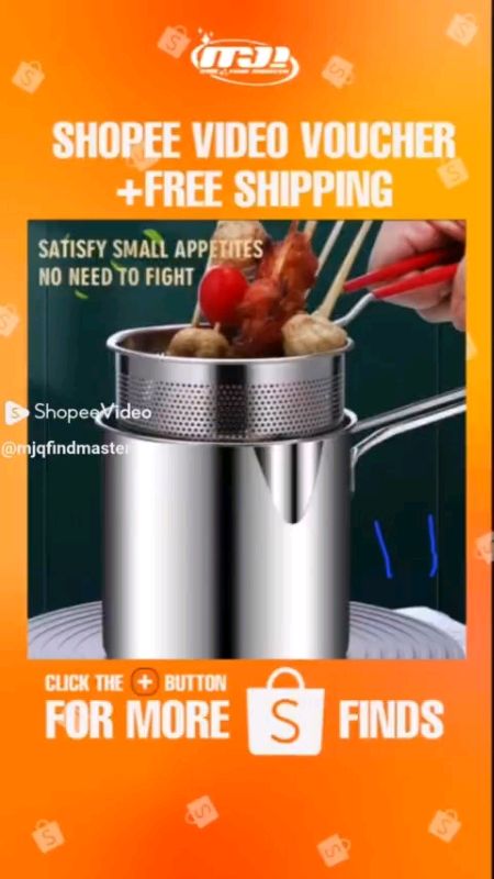 STAINLESS Frying Basket Evenly Cooked Fried Dishes Anytime You Want.#stainlessbasket #shopeesale