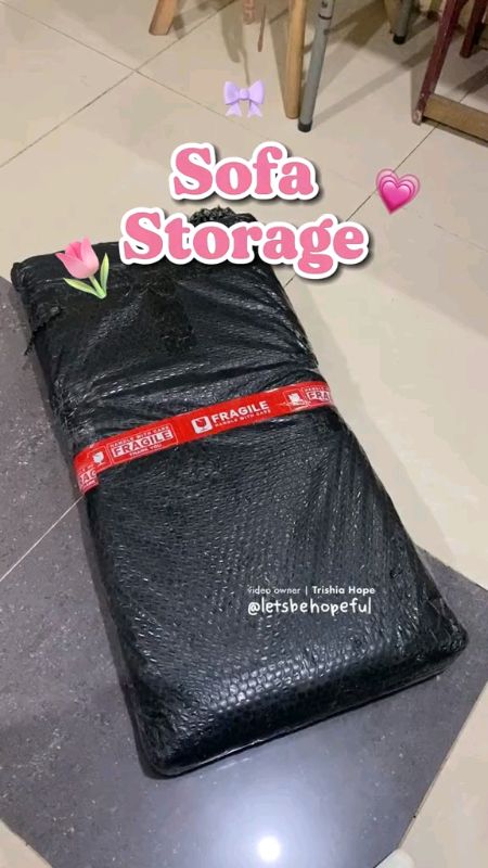 sofa storage 2 in 1 high quality durable storage box #sofa #storage #storagebox #sofastorage  #trending #shopeefinds #FreeCoinsInShopeeVideo