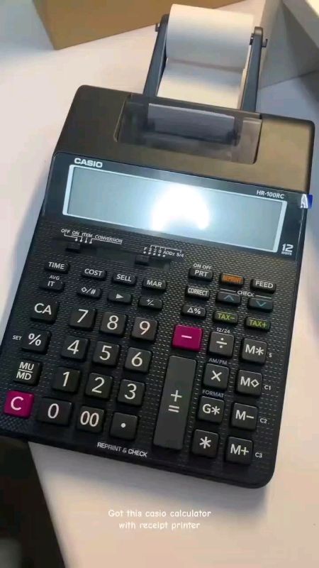 Casio printing calculator with power adaptor #freecoinsinshopeevedio #masmurasashopee #calculator #withprinting #poweradaptor