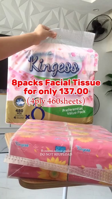 8PACKS FACIAL TISSUE from KINGESS #shopeevideo #MasMuraSaShopee #facialtissue #tissue #kingess