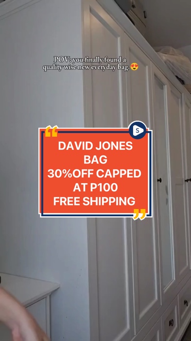 Check out yours now 🌷💜🌸👍#davidjones #bag #shoulderbag #FreeCoinsInShopeeVideo #fyp