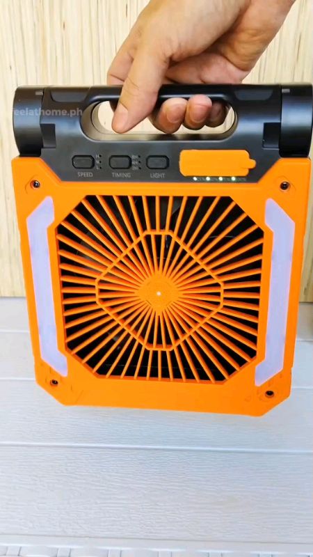 #solar camping fan w/light#chargabe#FreeCoinsInShopeeVideo #mura lang