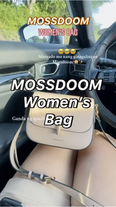 MOSSDOOM Womens Bag#mossdoom #bag #womensbag #fashionbag #crossbody#forwomen#FreeCoinsInShopeeVideo#shopee#trending#viral#fyp#sale#reco#giftidea#gift