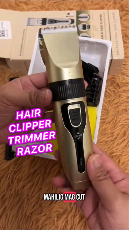 HAIR CLIPPER RAZOR for Haircut RECHARGEABLE #checkoutnow #MasMuraSaShopee #FreeCoinsInShopeeVideo #trending #hairclipper #trimmer#razor #goodquality #