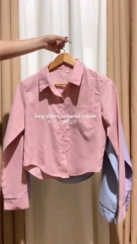 love the colorssss! 🥰😍🥰#fyp #trending #trend #zybca #xyz #poloblouse #longsleeve #trending #fyp #foryou