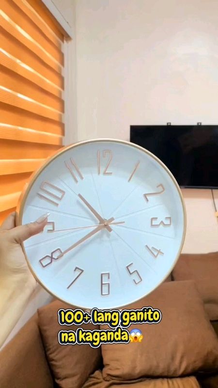 Super ganda as in #FreeCoinsInShopeeVideo #wallclock #clock #silentclock #roundclock #3dwallclock #nordicwallclock #aesthetic