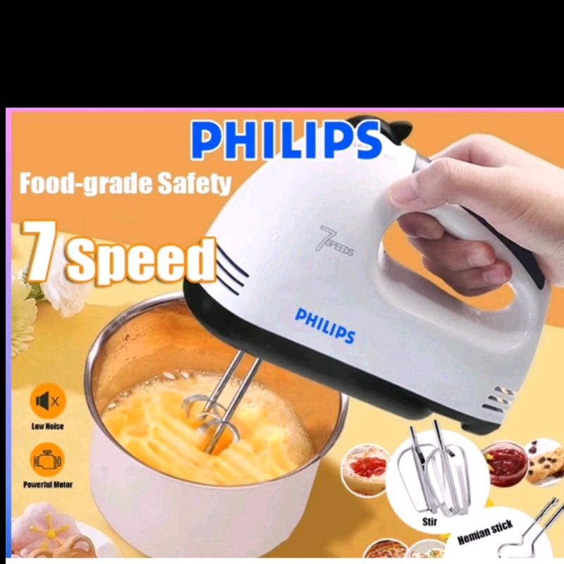 Philips 7 speed electric egg mixer blender multifunctional with 4 egg beaters