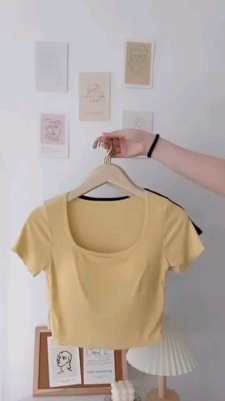 Tie Chest Pad Short Sleeve Tshirt Casual Cotton Top #FreeCoinsInShopeeVideo #tie #chest #pad #MasMuraSaShopee