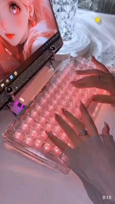 Transparent Mechanical Keyboard #keyboard #mechanicalkeyboard #transparentkeyboard #trending #gaming #FreeCoinsInShopeeVideo