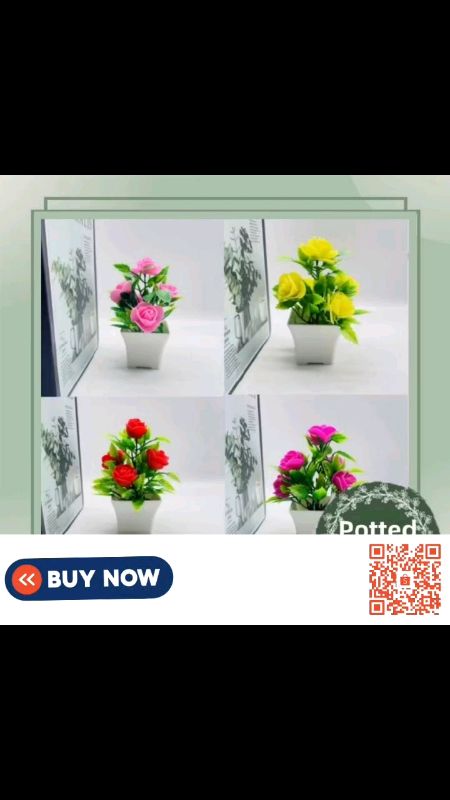 Simulation Plant Potted Fake Flower Decoration Fake Flower Bonsai Indoor Home Desktop Decoration##masmurasashopee #freecoins