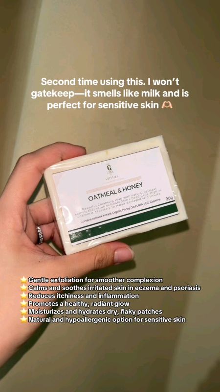 GREENIKA OATMEAL AND HONEY SOAP #Greenika #oatmeal #honey #soap #MasMuraSaShopee #trending