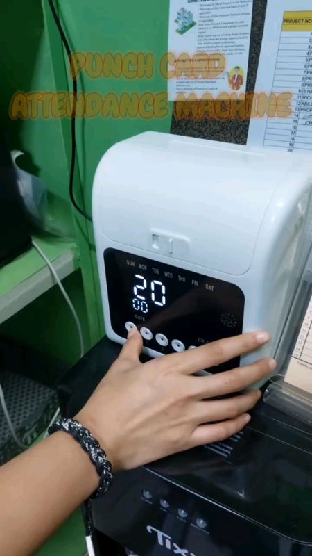 Punch Card Attendance Machine  bundy clock Time Recorder Local Warranty Free 50 cards for gift #FreeCoinsInShopeeVideo #MasMuraSaShopee #trending