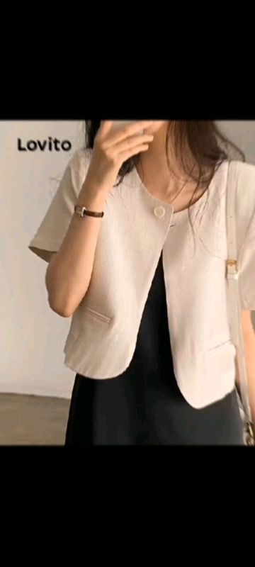 Lovito Women Casual Blazer #blazer #lovito #maamurasashopee