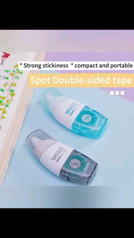 Double Sided Adhesive Glue Tape Adhesive Dots Roller Tape Transparent Tape Stationery Office Supply #MasMuraSaShopee #FreeCoinsInShopeeVideo #shopee