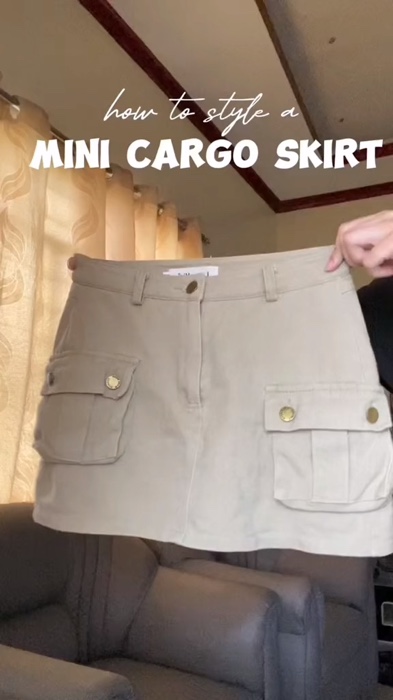 MINI CARGO SKIRT #shopee #ShopeeVideo #shopeefinds #fyp #sulit #sulitshopeefinds #skirt #mini #minicargoskirt