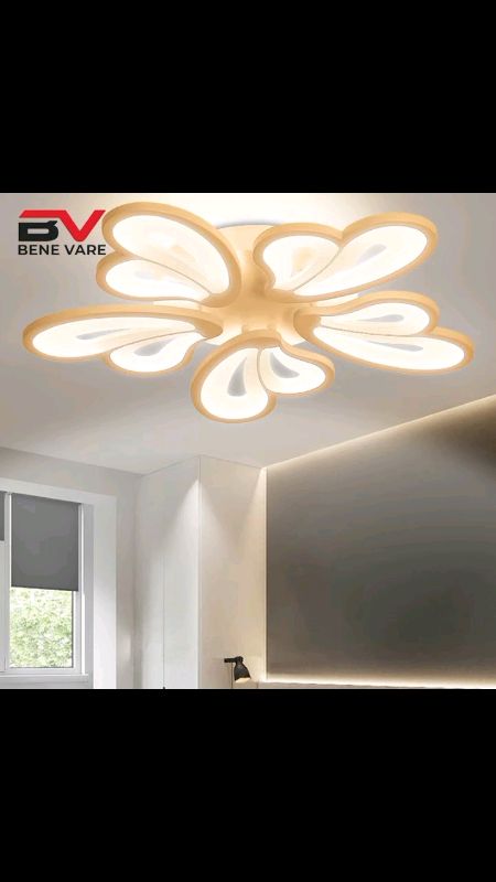 LED ceiling light three-color butterfly nordic creative warm bedroom living room decorative lighting