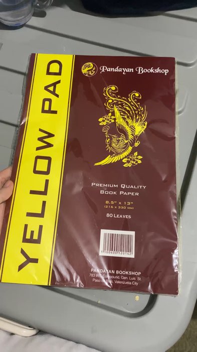 Pandayan Bookshop Yellow Pad #yellowpad
