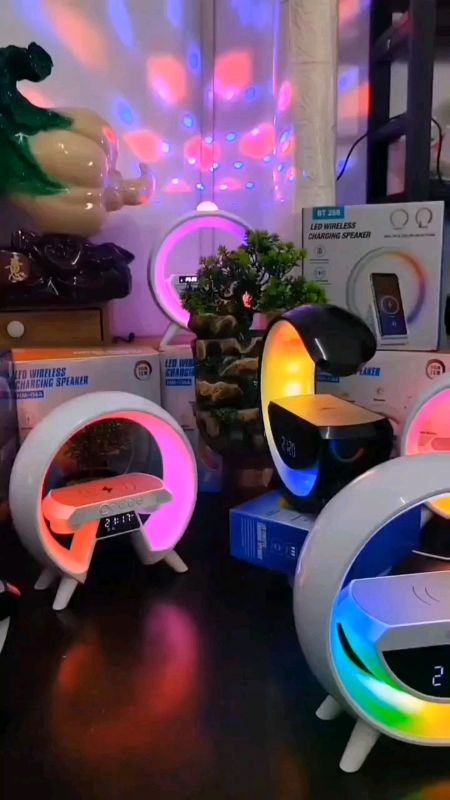 Wireless Bluetooth Speaker With Wireless Charger LED Light. #FreeCoinsInShopeeVideo #MasMuraSaShopee #wirelessspeaker #bluetoothspeaker #LED #trend