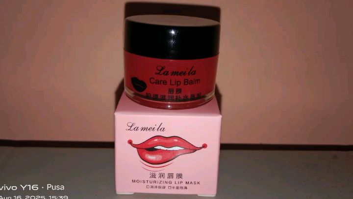 La Meila Moisturizing Lip Mask/Lip Balm✨ Moisturized your lips makes it soft and pink✨#lameila #lipbalm #moisturizinglipmask