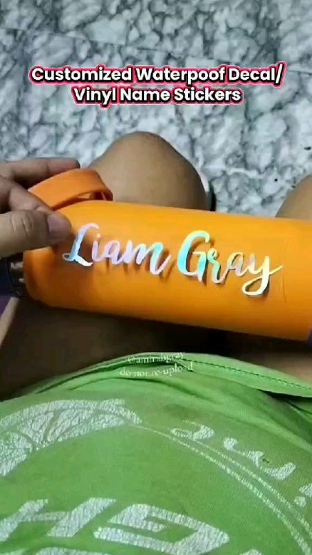 Customized Waterproof Decal/Vinyl Name Sticker for tumbler, motors, etc. 😍✨