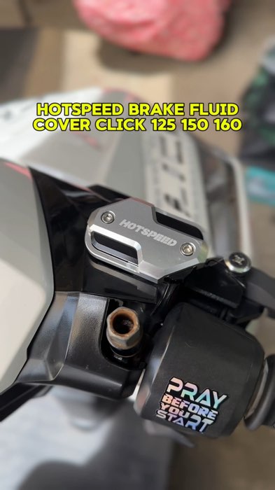 CNC ALLOY BRAKE FLUID CAP COVER FOR HONDA CLICK 125 150 & 160 V2 V3 V4 #hotspeed #brakefluidcover #cnc #alloy #cover #motorcycle #click125 #click160