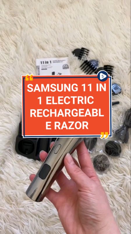 SAMSUNG 11 IN 1 ELECTRIC RECHARGEABLE RAZOR😍💯 #MasMuraSaShopee #FreeCoinsInShopeeVideo