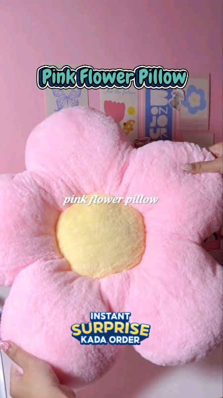 Pink Flower Pillow #flowerpillow #sofapillow #FreeCoinsInShopeeVideo #MasMuraSaShopee