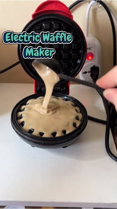 Mini Electric Waffle Maker Non-Stick Pan Circular Bakeware Pancake Cookies Breakfast Machine #MasMuraSaShopee #FreeCoinsInShopeeVideo #trending #viral