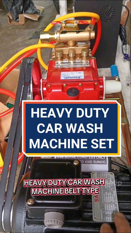 #carwash #belttypecarwash #vendocarwash Heavy duty car wash machine belt type set