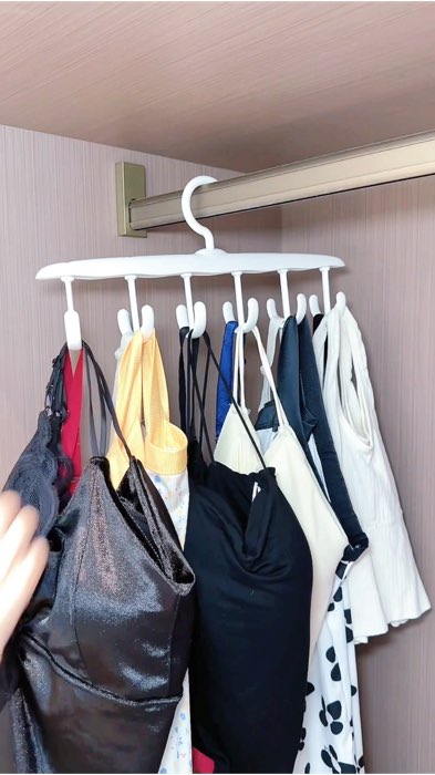 360° Rotating 12 Hooks Multi-Purpose Clothes Hangers/Closet Organizer Hanger For Tank Top Bra #hanger #rotatinghanger #FreeCoinsInShopeeVideo