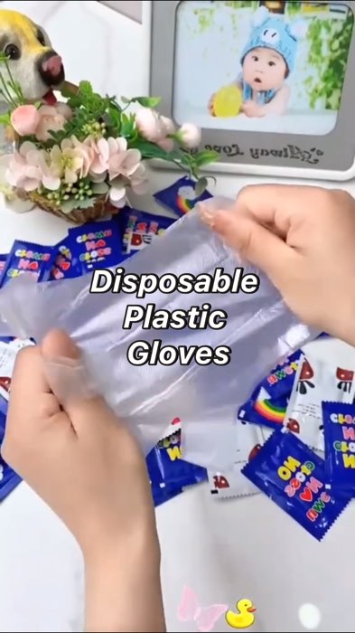 #FreeCoinsInShopeeVideo ￼100Pcs/Pack High Quality Disposable Plastic Gloves disposable gloves kitchenware kitchen