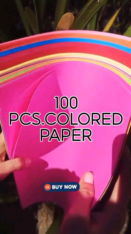 100 PCS.COLORED PAPER ✨ #MasMuraSaShopee #FreeCoinsInShopeeVideo #coloredpaper #backtoschool #schoolsupplies #shopeepaydaysale #sale #trending #trend