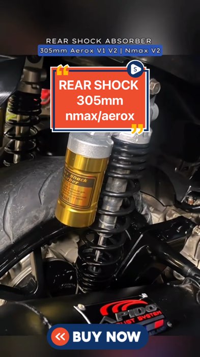 Rear shock for NMAX/AEROX #nmax #aerox #rearshock #motorparts #shopee #motoraccessories #FreeCoinsInShopeeVideo