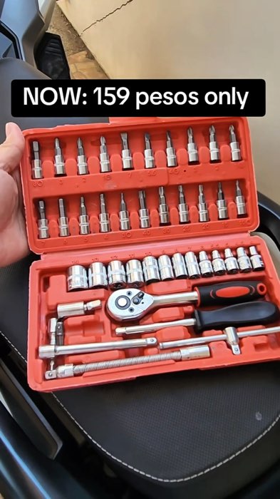 159 PESOS LANG MAY ISANG SET KA NA NG TOOLS SOBRANG USEFUL NETO SA BYAHE #46pcstoolset #toolset #tools #mechanic #motorcycle #bicycle #motor #tool