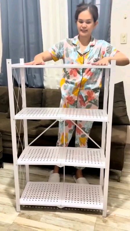 FOLDABLE KITCHEN RACK ORGANIZER. #kitchenrack #rackorganizer #kitchenfind #Kitchen #viral #NEW #trending #shopee #shopeeVideo #MasMuraSaShopee #budol