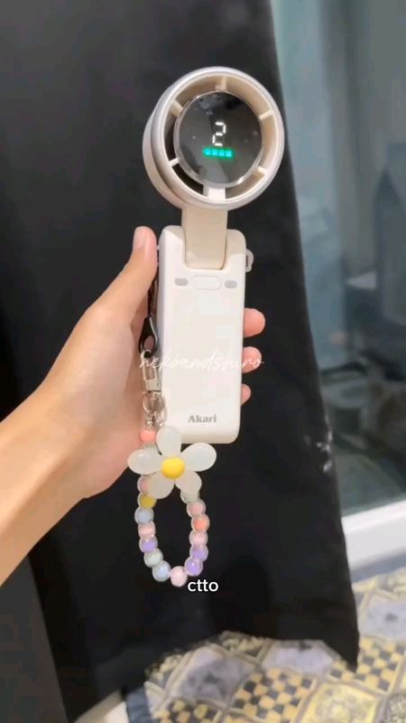 AKARI RECHARGEABLE PORTABLE MINI HANDY FAN💯🧿 #CheckTheOrangeBasket #ShopeeVideoCheckout #MasMuraSaShopee #Trending