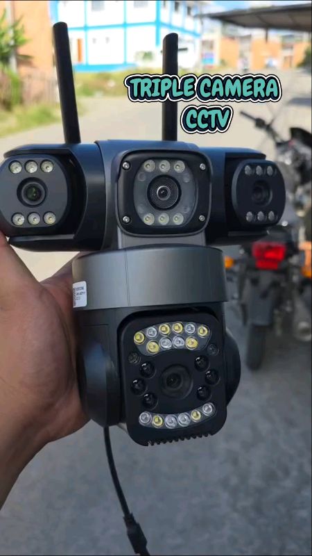QUALITY CCTV? #cctvtriplecamera #nightvissioncctv #369rotationcctv #cvtvcamera #cctv #cctvwithsensor #qualitycctv #viral #triplecameracctv #triplecam